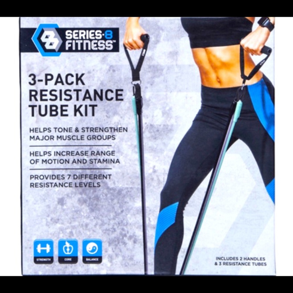 series-8 (3-pack) resistance tube kit